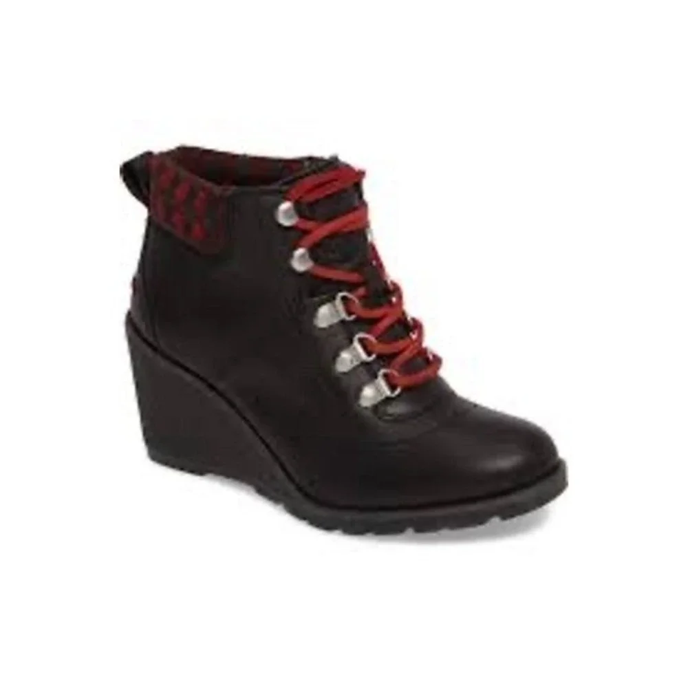 Sperry Celeste bliss black wedge‎ booties women's size 10 punk casual trendy